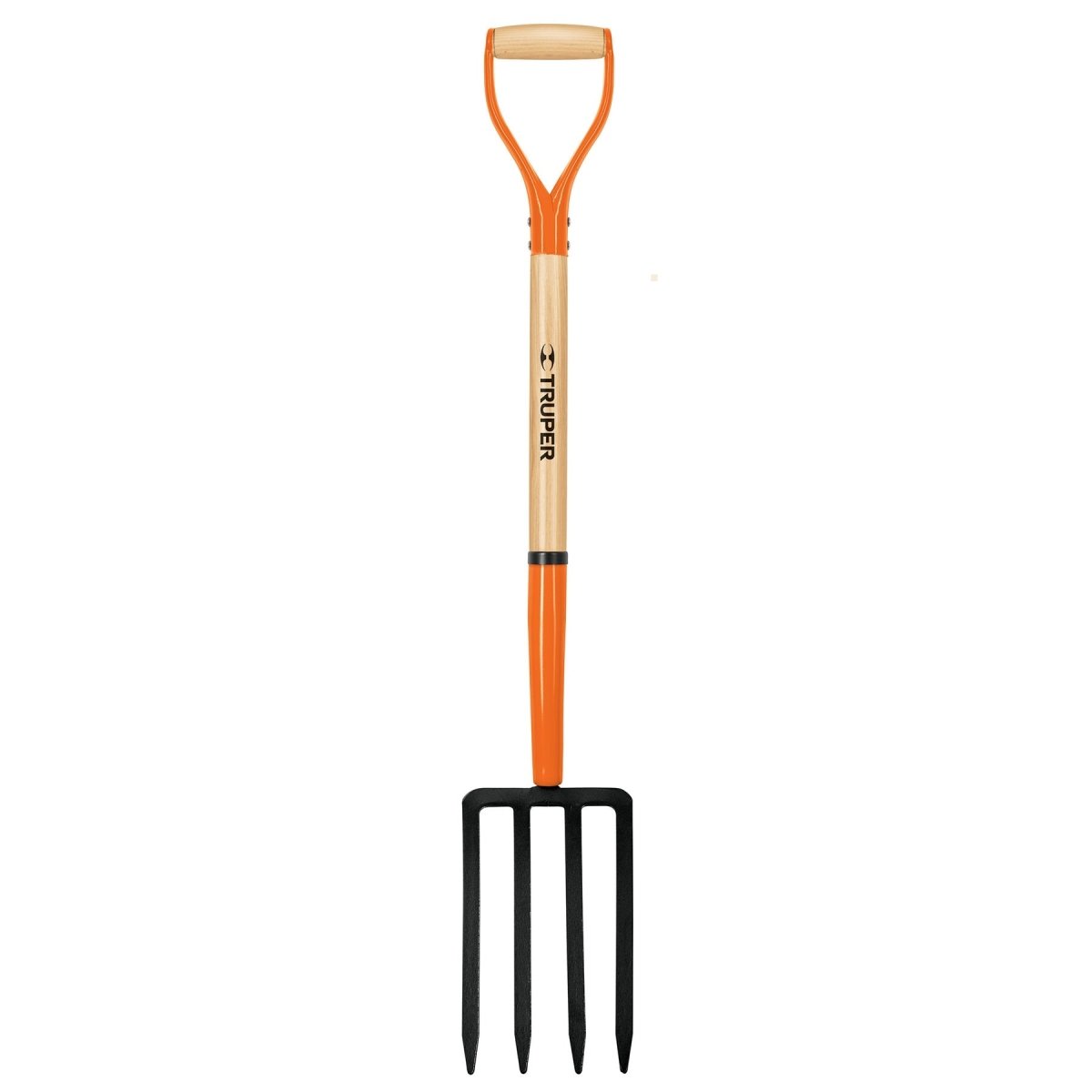 BIELDO PARA JARDIN DE 4 DIENTES MANGO DE MADERA 30" TRUPER.. - SUPERMIX