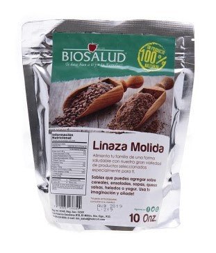 BIO SALUD LINAZA EN POLVO MOLIDA 10 OZ - SUPERMIX