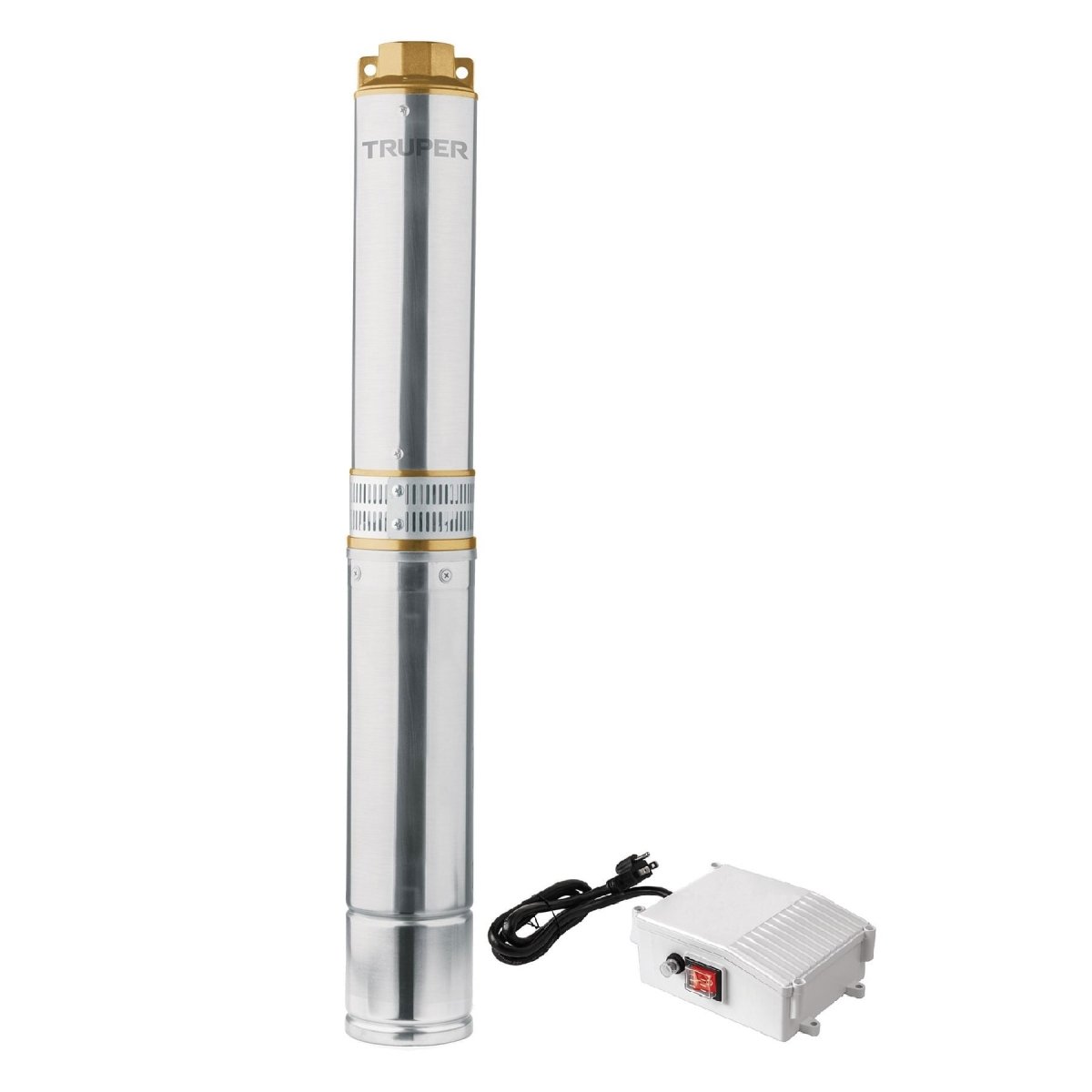 BOMBA 1 HP SUMERGIBLE AGUA LIMPIA T/ BALA TRUPER - SUPERMIX