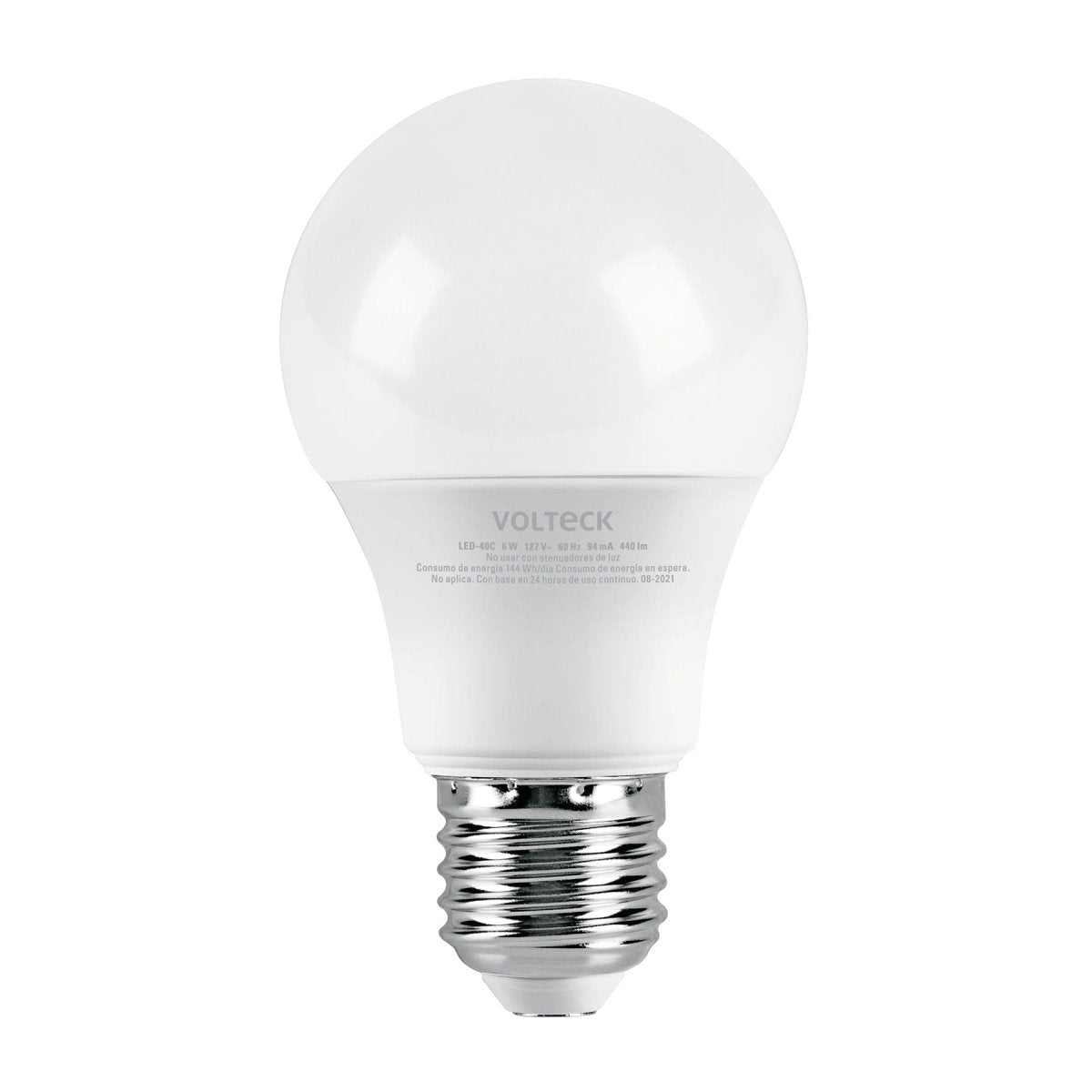 BOMBILLO 6W 120V DE LED LUZ CALIDA TIPO BULBO VOLTECK - SUPERMIX