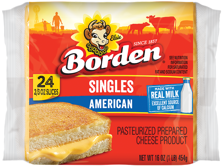 BORDEN QUESO AMERICAN SIN GLUTEN 24 SLICES 16 OZ - SUPERMIX