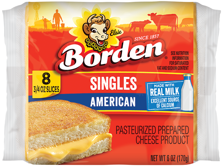 BORDEN QUESO AMERICAN SIN GLUTEN 8 SLICES 6 OZ - SUPERMIX