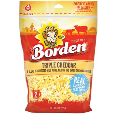 BORDEN QUESO RALLADO CHEDDAR SHARP 8 OZ - SUPERMIX