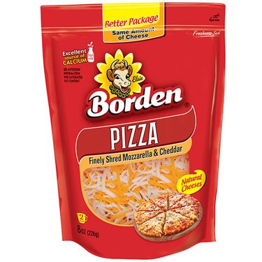 BORDEN QUESO RALLADO P/PIZZA MOZZ/CHED 8 OZ - SUPERMIX