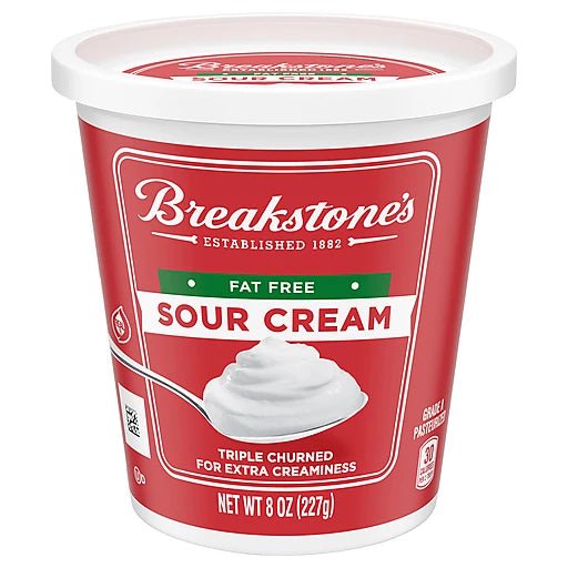 BREAKSTONES FAT FREE SOUR CREAM 8 OZ - SUPERMIX