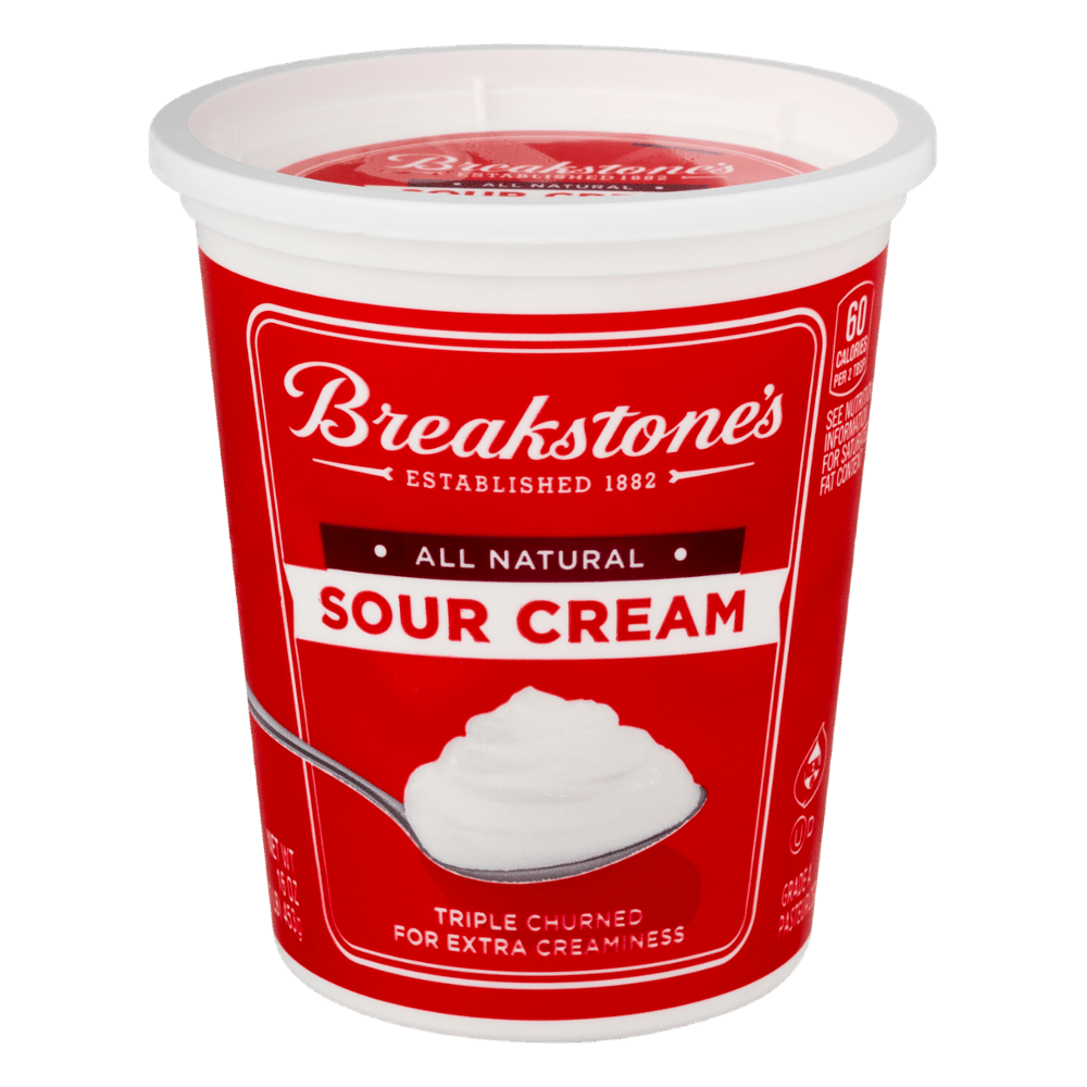 BREAKSTONES FAT SOUR CREAM 16 OZ - SUPERMIX