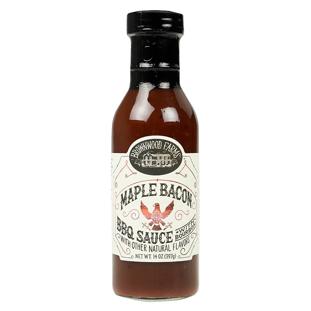 BROWNWOOD FARMS BBQ SAUCE MAPLE BACON 14 OZ - SUPERMIX