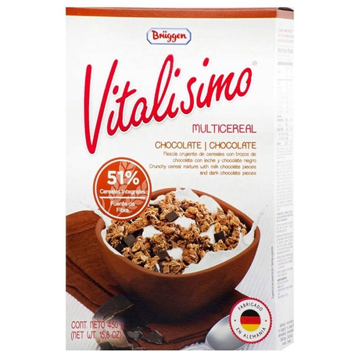 BRUGGEN CEREAL VITALISIMO MULTICEREAL C/CHOCOLATE 450 GR - SUPERMIX