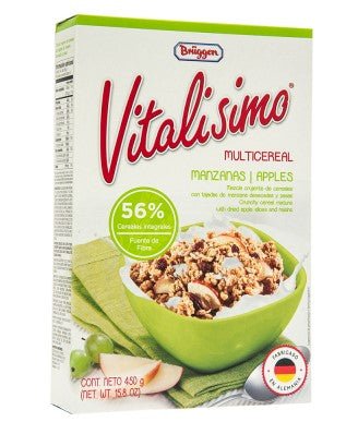 BRUGGEN CEREAL VITALISIMO MULTICEREAL C/MANZANA 450 GR - SUPERMIX