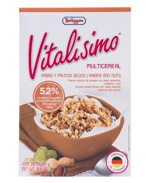 BRUGGEN CEREAL VITALISIMO MULTICEREAL C/PASAS 450GR - 5095 - SUPERMIX