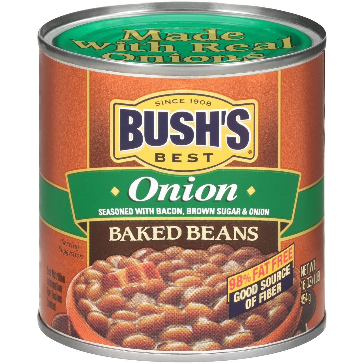 BUSH ONION BAKED BEANS 16 OZ - SUPERMIX