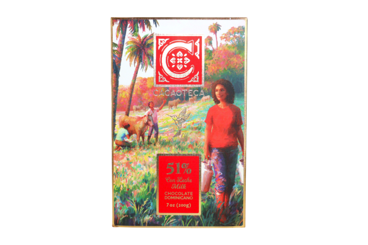 CACAOTECA CHOCOLATE DOM. NEGRO CON LECHE 51% 200 GRS - SUPERMIX