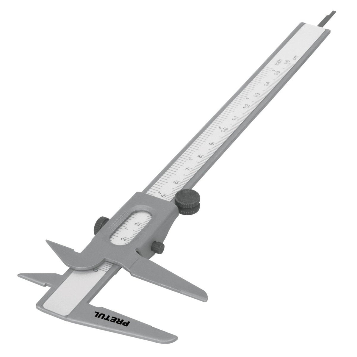 CALIBRADOR ESCOLAR 6" ESTANDAR Y MILIMETRICO PRETUL - SUPERMIX