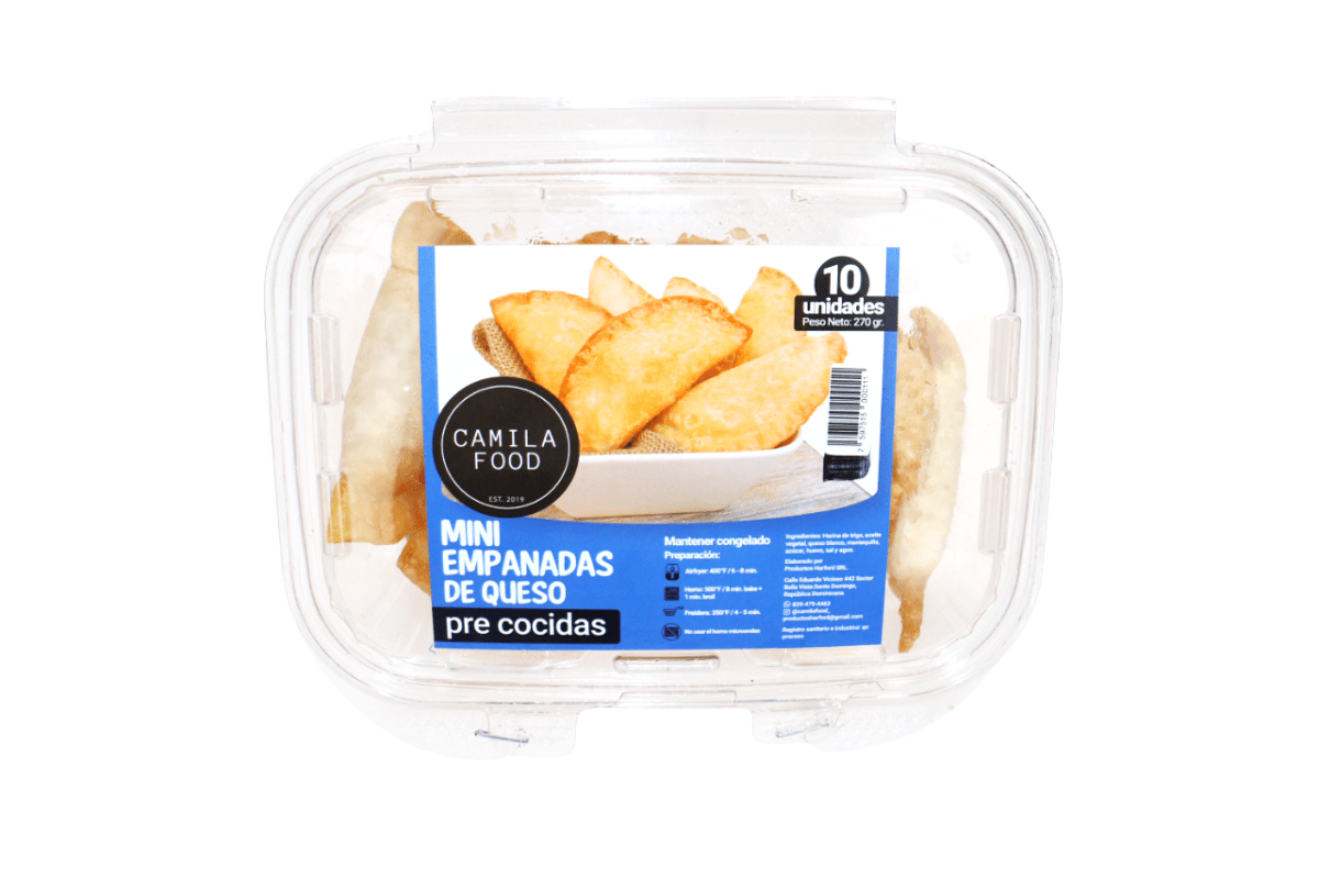 CAMILA FOOD MINI EMPANADAS DE QUESO 10 UND - SUPERMIX