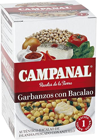 CAMPANAL GARBANZOS CON BACALAO (1 RACION) 425 GR - SUPERMIX