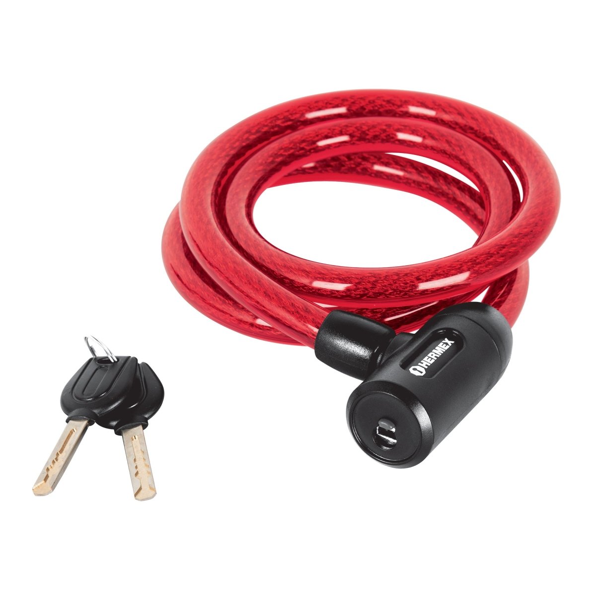 CANDADO 15MM PARA BICICLETA USO RUDO CON LLAVE HERMEX - SUPERMIX