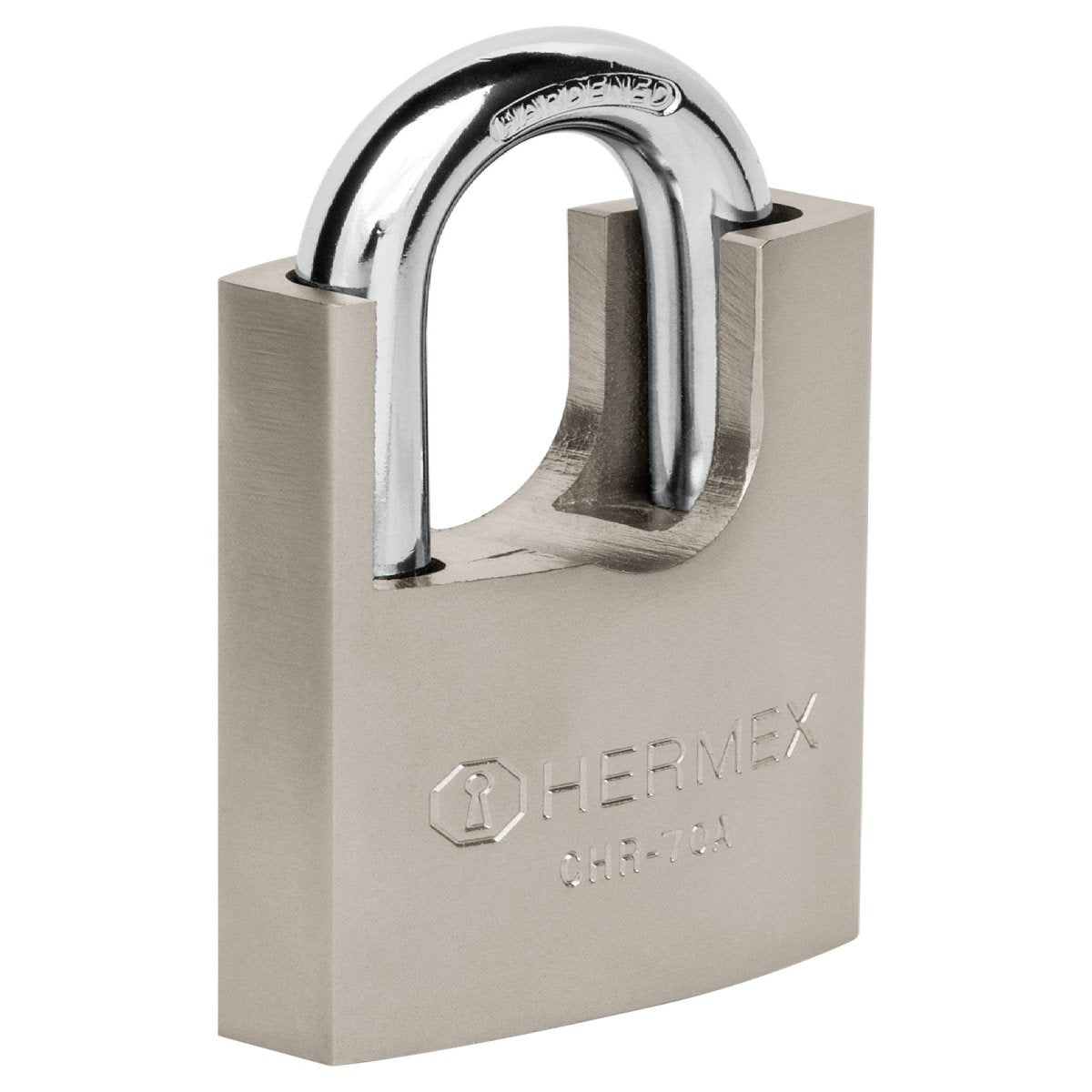 CANDADO 50MM LLAVE ANTI - GANZUA CON CORAZA DE HIERRO HERMEX - SUPERMIX