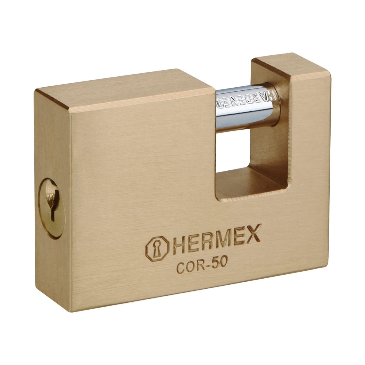 CANDADO 88MM ANTI - CIZALLA CUERPO DE LATON HERMEX - SUPERMIX