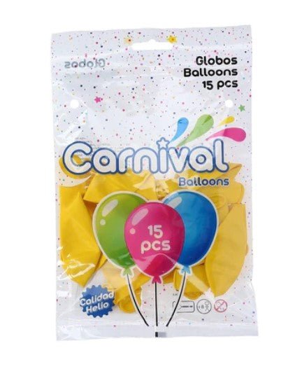 CARNIVAL GLOBOS AMARILLO NO. 12 - SUPERMIX