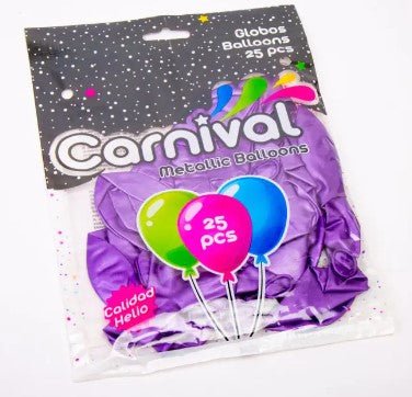 CARNIVAL GLOBOS MORADOS NO. 12 - SUPERMIX