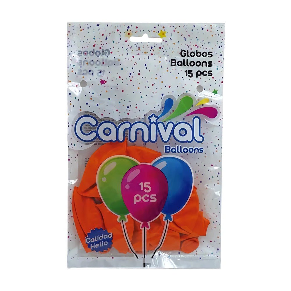 CARNIVAL GLOBOS NARANJA NO. 12 - SUPERMIX
