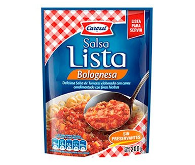 CAROZZI SALSA LISTA BOLOGNESA 20/200 GR - SUPERMIX