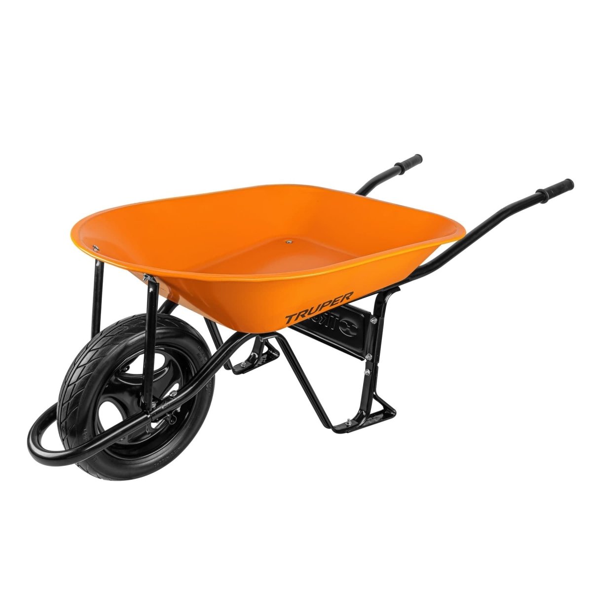 CARRETILLA 4.5FT MANGOS DE HIERRO Y GOMA IMPONCHABLE TRUPER - SUPERMIX