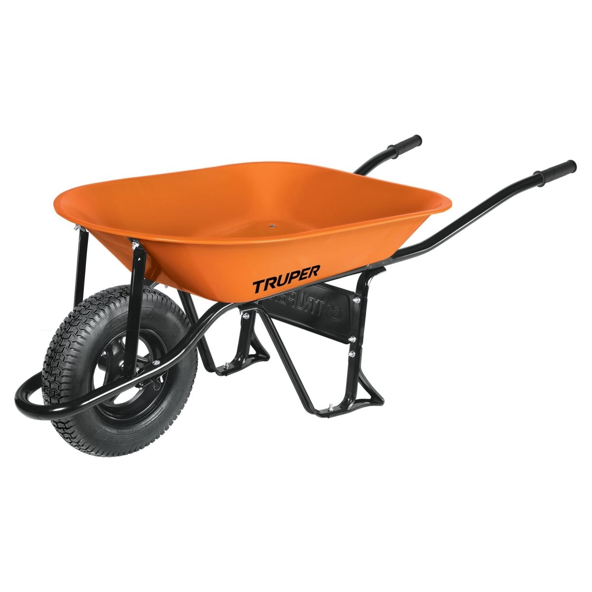 CARRETILLA 4.5FT3 MANGOS DE HIERRO Y GOMA REFORZADA TRUPER - SUPERMIX