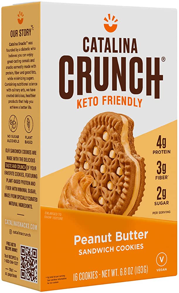 CATSNK CKY SNDWCH PEANUT BUTTER 6.8 OZ - SUPERMIX