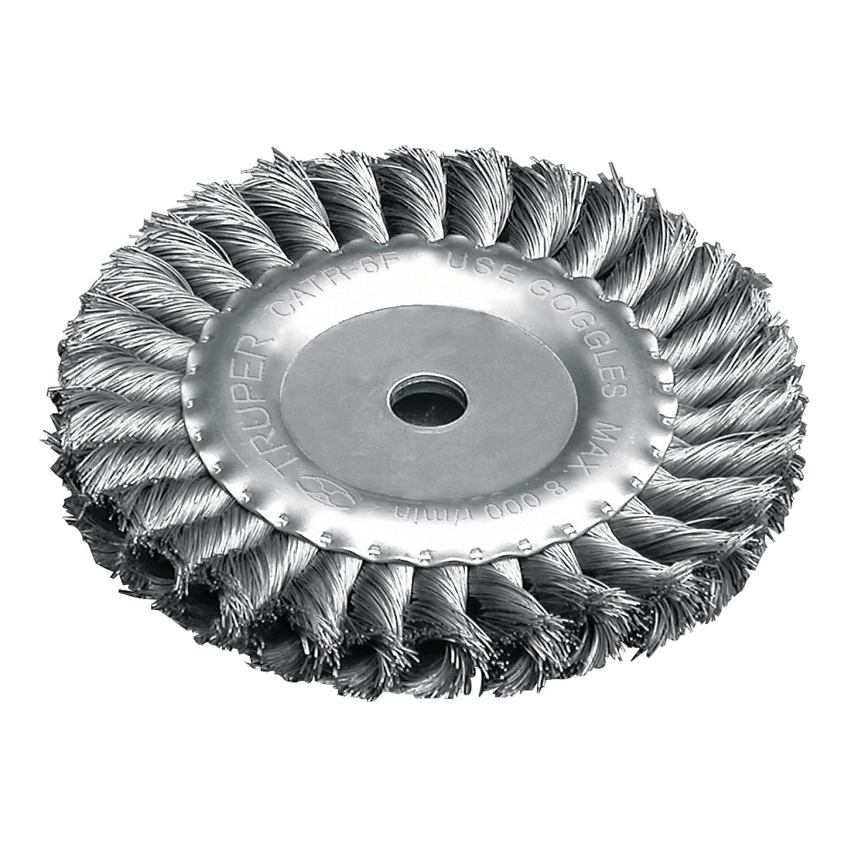 CEPILLO DE ALAMBRE TRENZADO 11/16" X 6" PARA ESMERIL CALIBRE 0.35MM TRUPER - SUPERMIX