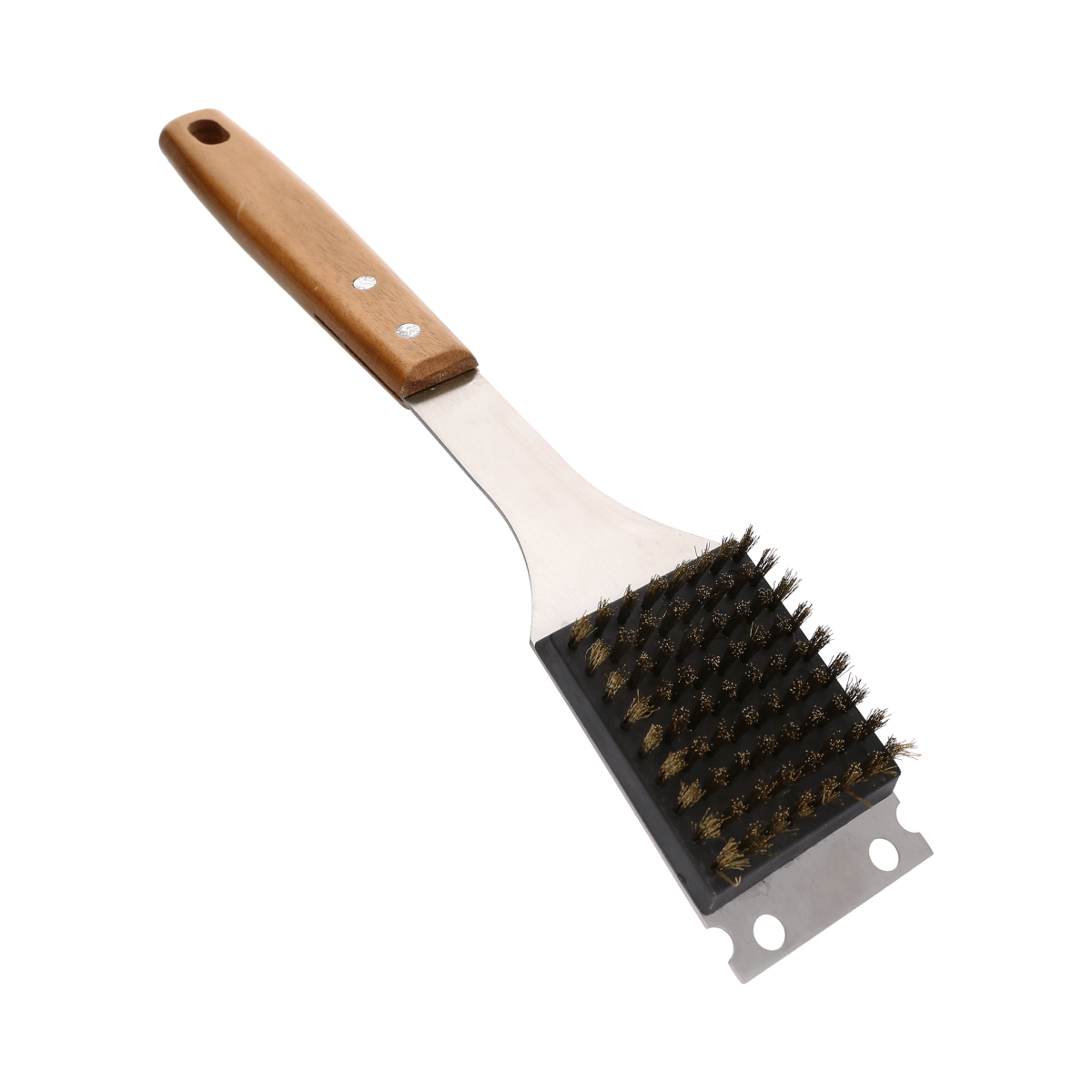 CEPILLO PARA BBQ 15" CON MANGO DE MADERA - SUPERMIX