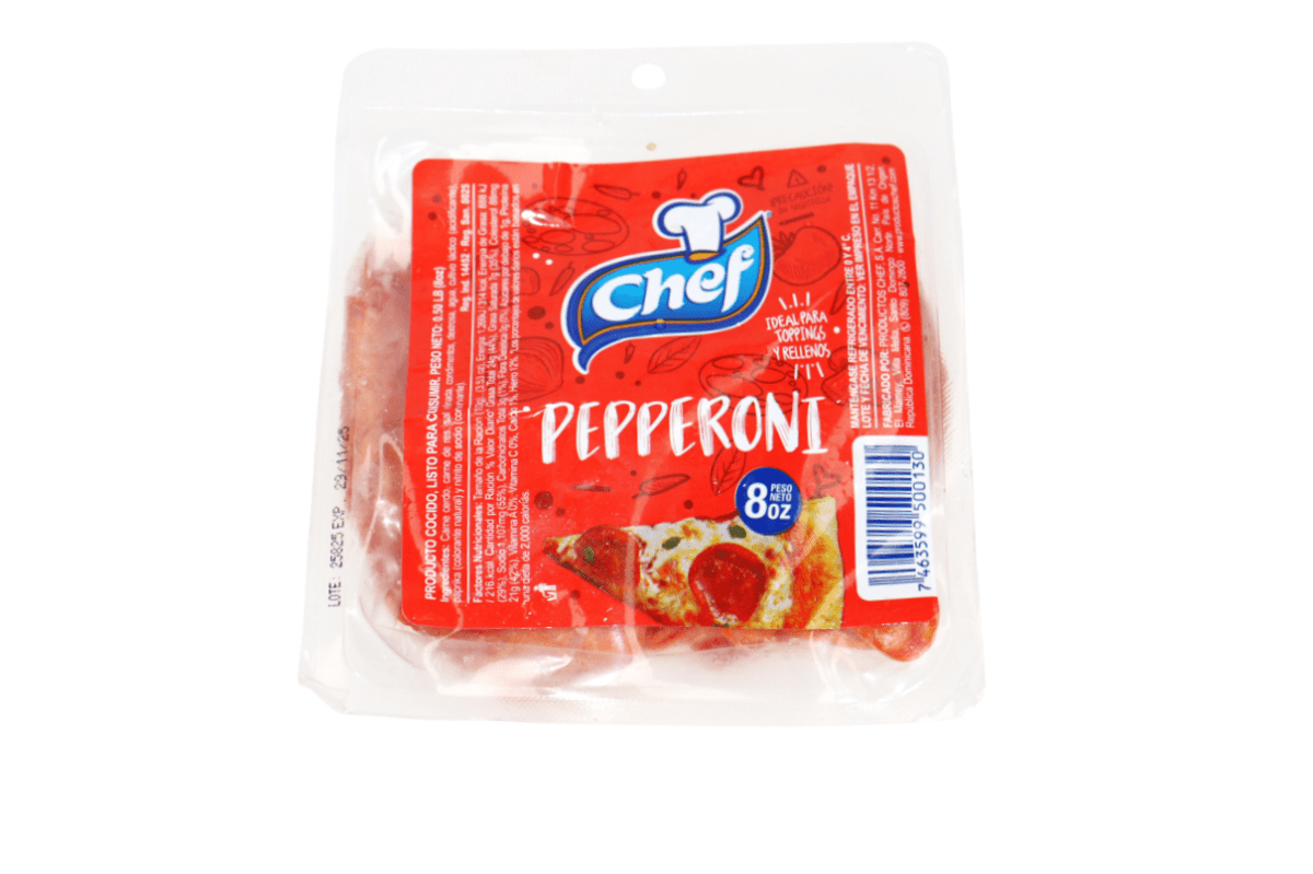 CHEF PEPPERONI REBANADO 8 OZ - SUPERMIX