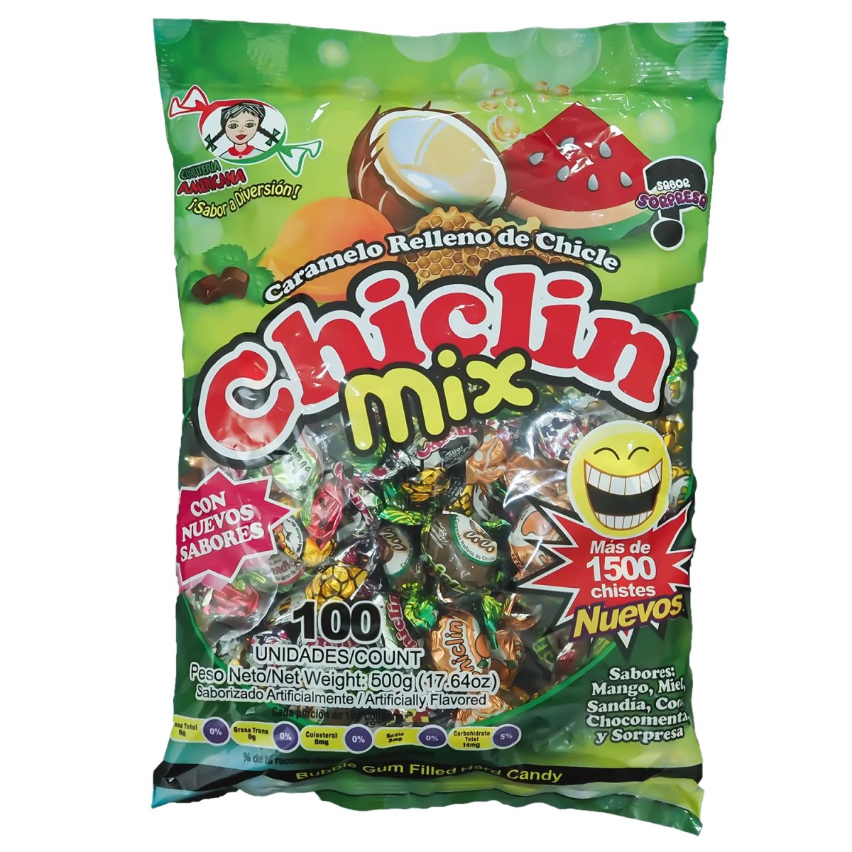 CHICLIN MIX XL CARAMELO 100 GRS - SUPERMIX