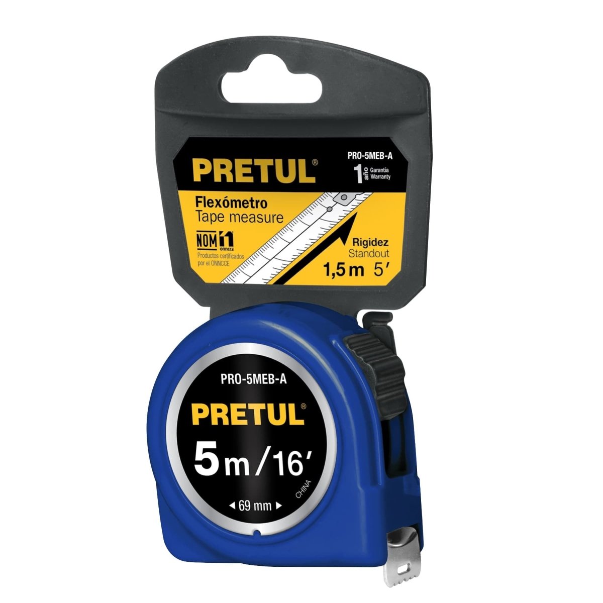 CINTA METRICA 5M AZUL PRETUL - SUPERMIX
