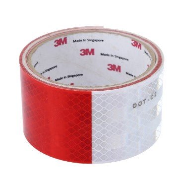 CINTA REFLECTIVA ROJA Y BCA 2´´ X 50 YDAS 3M - SUPERMIX