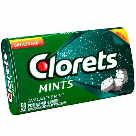 CLORETS SABOR MENTA 50 CT/42 GR - SUPERMIX