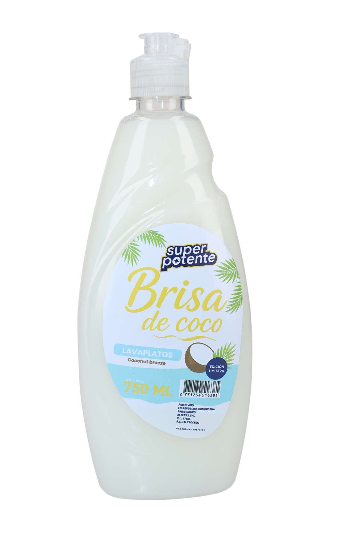 SUPERPOTENTE LAVAPLATOS BRISA DE COCO 750ML