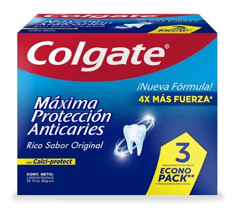 COLGATE CREMA DENTAL ANTICARIES 75 ML 3 PACK - SUPERMIX