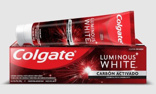 COLGATE CREMA DENTAL LUMINOUS WHITE CARBON ACTIVADO 75 ML - SUPERMIX