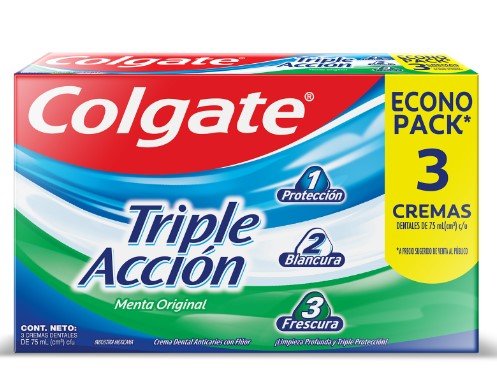 COLGATE CREMA DENTAL TRIPLE ACCION 3 PACK 66ML - SUPERMIX