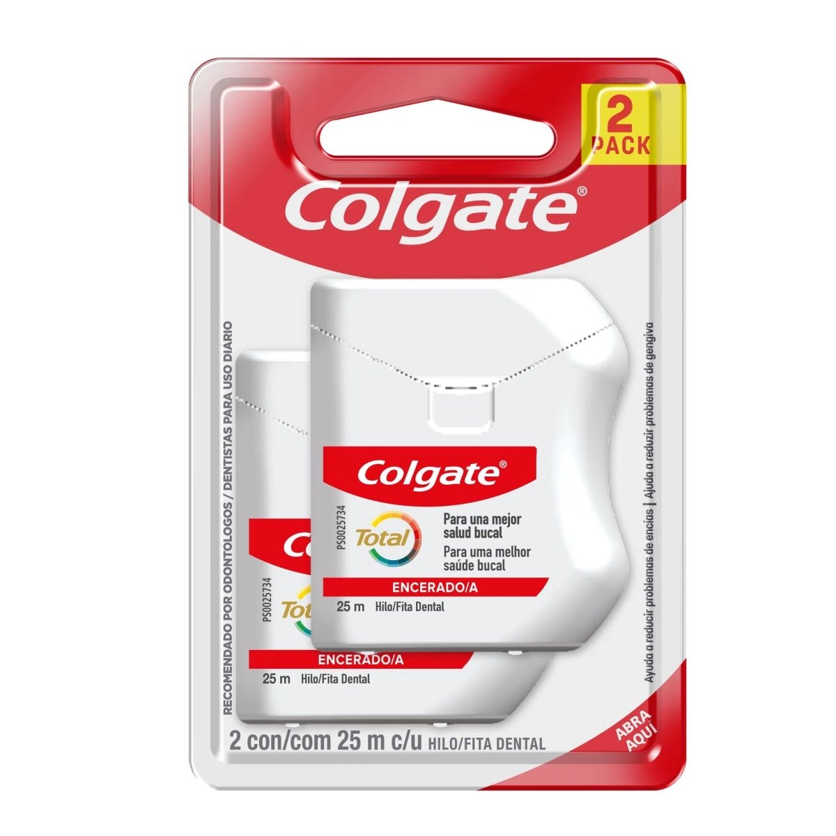 COLGATE HILO DENTAL ENCERADO 25M 2 PACK - SUPERMIX