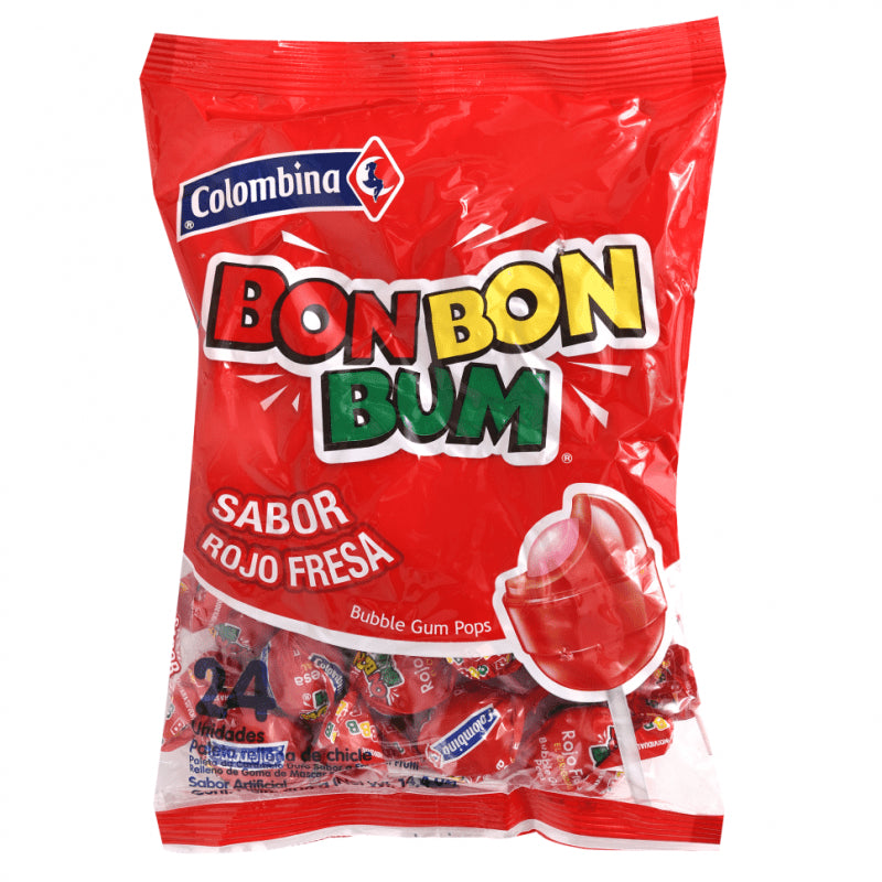 COLOMBINA BONBON BUM FRESA 15/24 UND - 16 GR - SUPERMIX