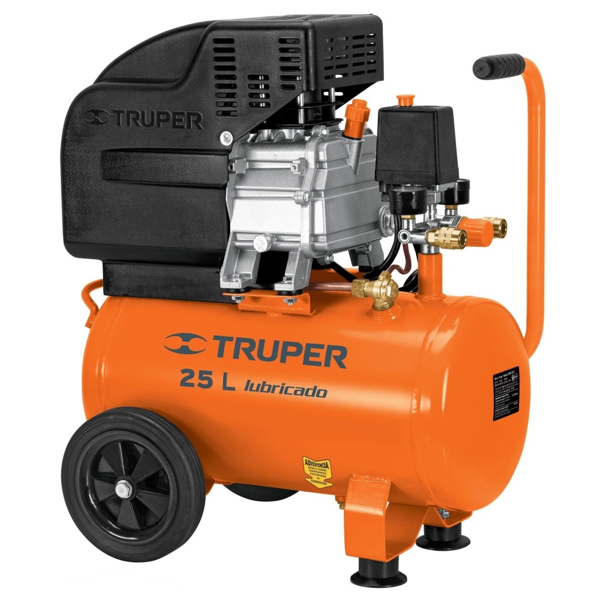 COMPRESOR 50LTS DE AIRE LUBRICADO 31/2 HP HORIZONTAL TRUPER - SUPERMIX