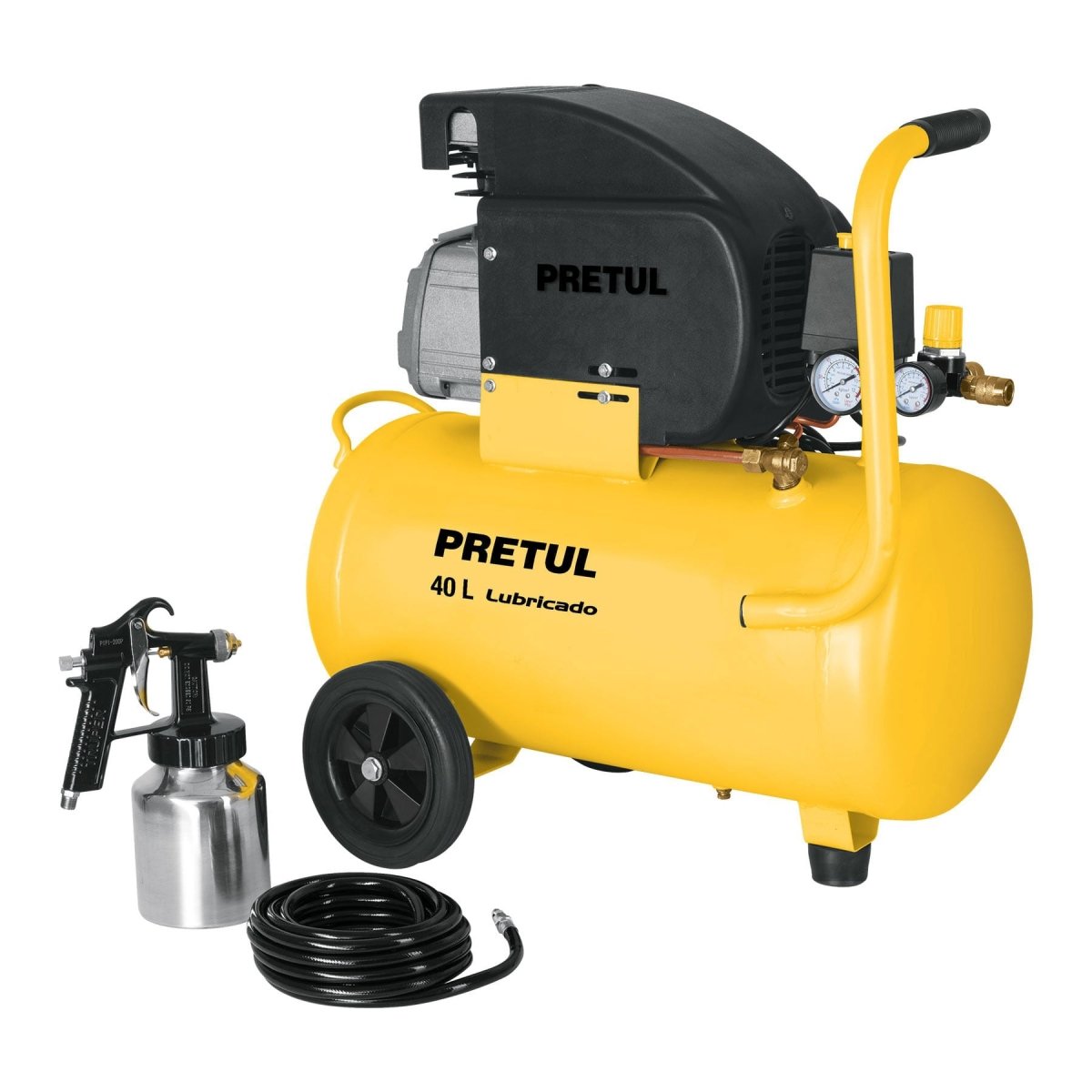 COMPRESOR DE AIRE LUBRICADO DE 40 LITROS - SUPERMIX