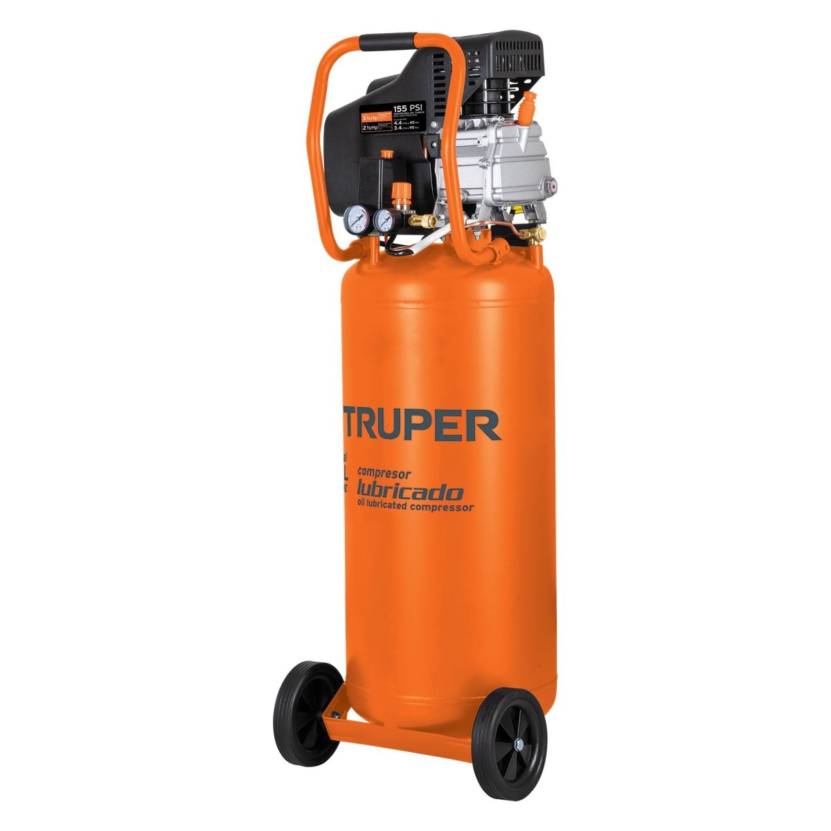 COMPRESOR LUBRICADO 2.5HP VERT. COMP - 50LV TRUPER - SUPERMIX