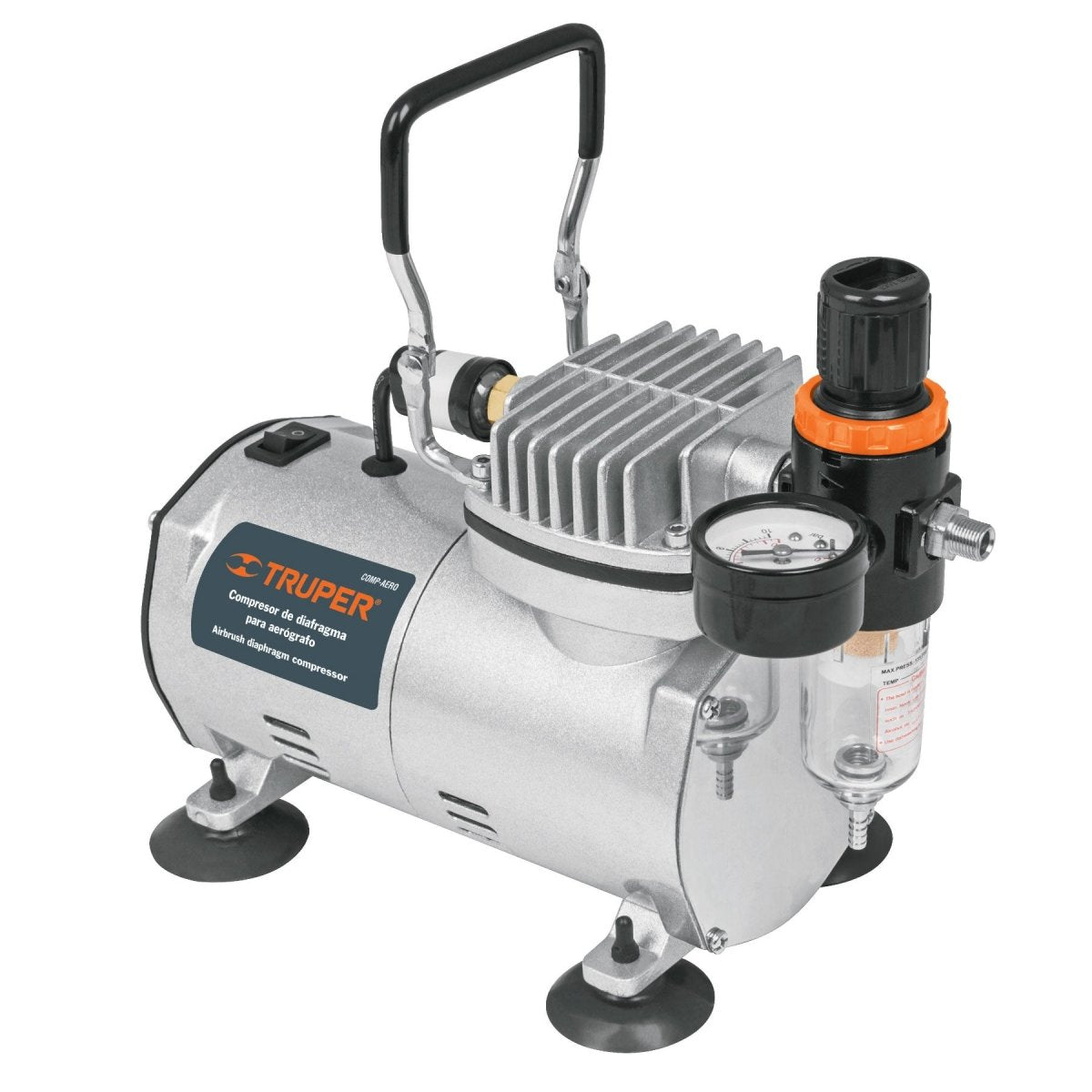 COMPRESOR P/AEROGRAFO, 110 V, 60 HZ TRUPER - SUPERMIX