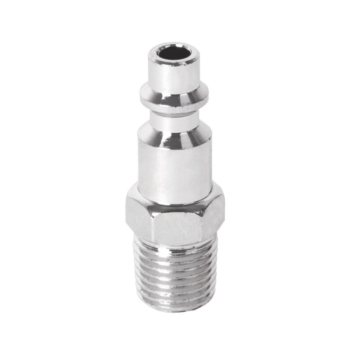 CONECTOR RAPIDO 1/4" NPT MACHO CROMADO PRETUL - SUPERMIX