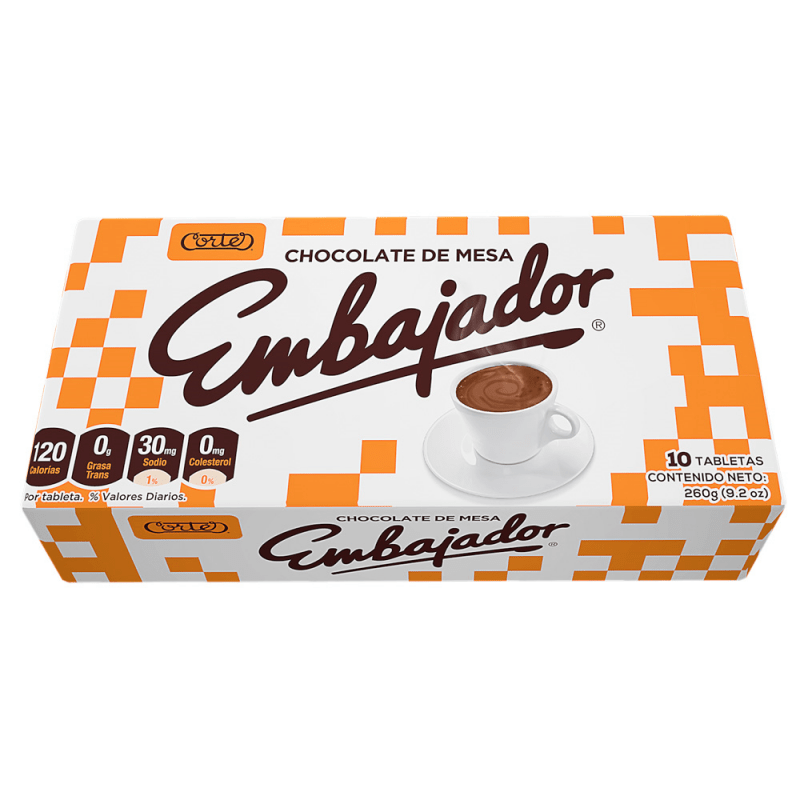 CORTES EMBAJADOR CHOCOLATE 10/1 260 GR - SUPERMIX