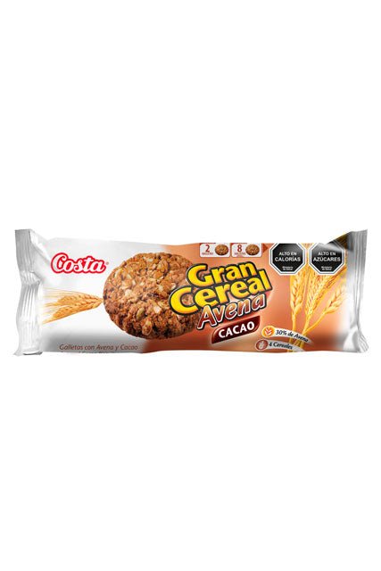 COSTA GALLETA GRAN CEREAL AVENA CACAO 185 GR - SUPERMIX