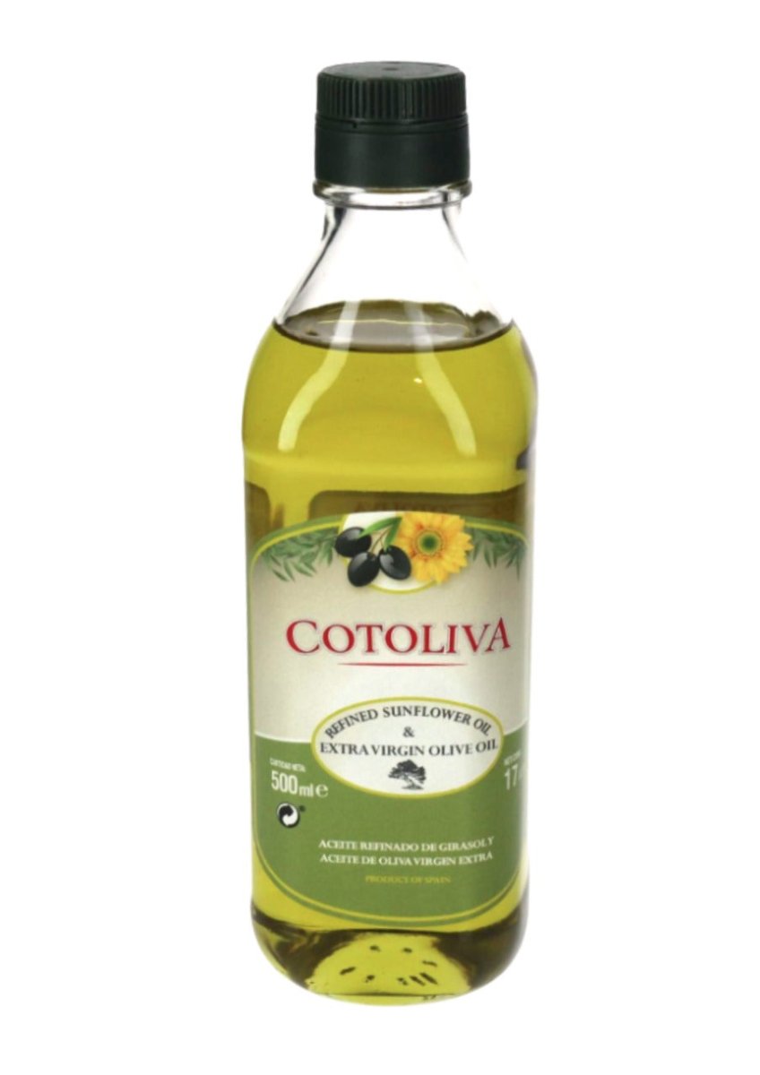 COTOLIVA ACEITE GIRASOL Y OLIVA EXTRA VIRGEN 500 ML - SUPERMIX